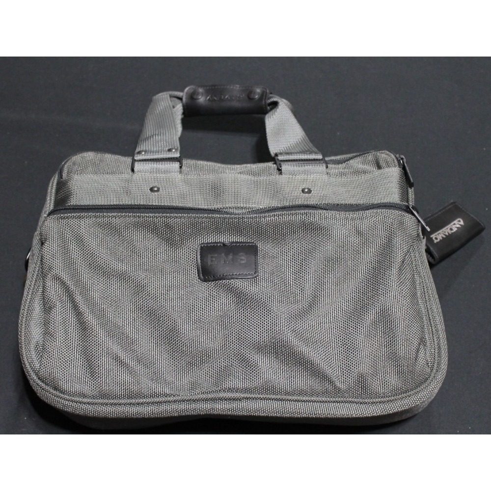 Andiamo Valoroso Gray Bomb Cloth Travel Carry On Bag Multi Pocket Business Case